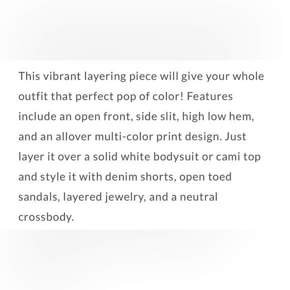 Tropical Print Kimono - Picture 3 of 6